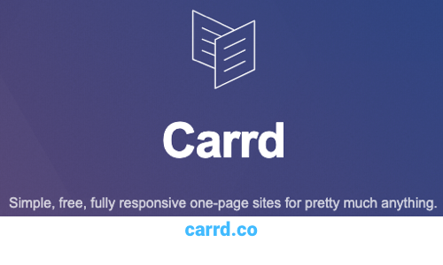 Carrd.co Simple, free, fully responsive one-page sites
