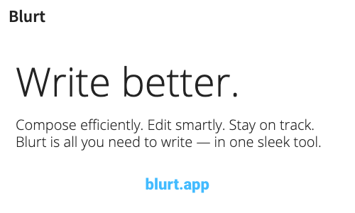 Write better with Blurt
